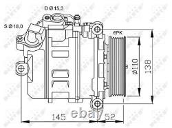 Compresseur Nrf Pour Bmw 525 I N52b25 / N52b25a 2.5 (03/05/12/09)
