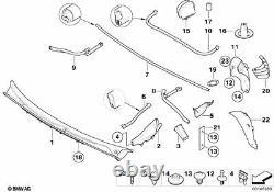 Couverture de remplacement authentique de panneau de pare-brise de fenêtre BMW pour E46 51718232894
