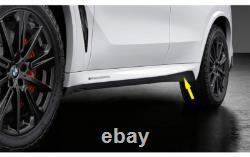 DÉCALQUE DE FILM DE BAS DE CAISSE BMW X5 G05 D'ORIGINE NOIR FROZEN, 51142456384. PAIRE. 28B