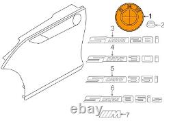 Émblème de Fender Latéral BMW Z4 E89 Roadster Autocollant D'origine 7044207