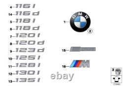 Emblème de coffre à bagages d'origine BMW pour E82 E88 1' 51147166445