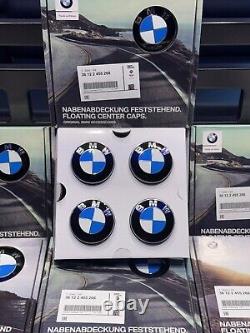 Ensemble de capuchons centraux flottants BMW authentiques de 56 mm, 5x112 en vente