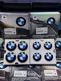 Ensemble de capuchons centraux flottants BMW authentiques de 56 mm, 5x112 en vente