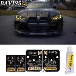 Ensemble de planches de modules LED DRL jaunes pour BMW M3 G80 M4 G83 G82 G22 G23 G23 G26
