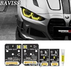 Ensemble de planches de modules LED DRL jaunes pour BMW M3 G80 M4 G83 G82 G22 G23 G23 G26