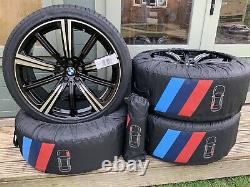 Ensemble de roues/pneus authentiques BMW M Performance 22 pouces pour X5/X6, style 749 M Bicolor