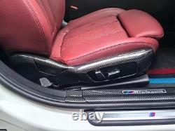 Garnitures de couverture de siège latéral en fibre de carbone véritable BMW Série 3 4 G20 G21 G22 G23 G26