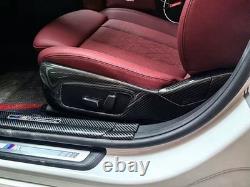 Garnitures de couverture de siège latéral en fibre de carbone véritable BMW Série 3 4 G20 G21 G22 G23 G26