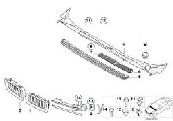 Housse de calandre de garniture extérieure avant authentique BMW de rechange 51718125477