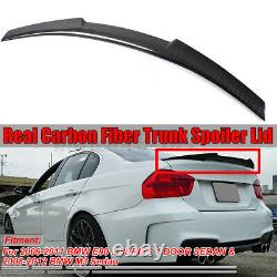 M4 Style Real Carbon Fiber Boot Trunk Spoiler Pour Bmw 3 Series E90 M3 Saloon Uk