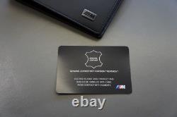 NIB Portefeuille porte-cartes, porte-monnaie et pochette en cuir BMW M Power authentique 80212454761