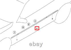 Nouveau Moulage de Porte D'origine Bmw Série 3 E46 Côté Droit Préparé 51137001044
