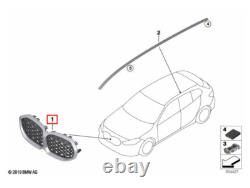 Nouveau Pare-chocs avant central en grille de rein M Sport Luxe pour BMW Série 1 F40