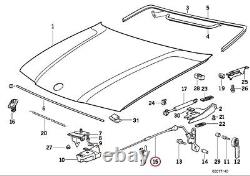 Nouveau câble de déverrouillage du capot de la décapotable BMW Série 3 E36 d'origine