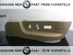 Nouveau ensemble de couverture de commutateur de siège Bmw E39 E38 authentique en sable beige 52107058011
