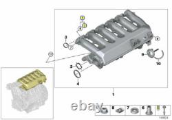 Nouveau lot de 12 boulons de fixation de collecteur d’admission diesel d’origine BMW série 1, 3, 5, 7 et X, M6
