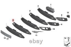 Nouveau pare-chocs avant Sport Line inférieur de la BMW Série 2 F45 F46 avec grille centrale authentique