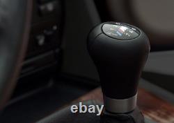 Nouveau pommeau de levier de vitesses BMW M-Sport authentique à 6 vitesses en cuir noir, levier de vitesses manuel