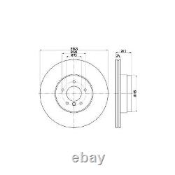 Nouveau s'adapte BMW X5 F15 xDrive 40d Paire de disques de frein arrière Mintex authentiques x2