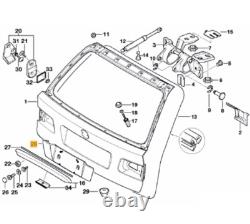 Nouveau support de plaque d'immatriculation arrière pour BMW Série 5 E39 Touring, préparé, version USA