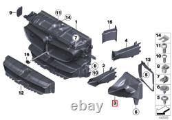Nouveau véritable conduit d'air de refroidissement droit de radiateur pour BMW Série 6 F06 F12 F13 51748050398