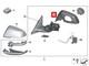 Nouvel Anneau De Support De R&eacute;troviseur Lat&eacute;ral Gauche Authentique Bmw X5 F15 F85 X6 F15 F86
