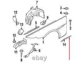 Nouvel insigne d'aile d'aile d'origine BMW M6 E64 E63 Trim N/S Gauche 7906525 OEM 06-09