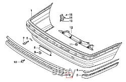Nouvelle bande d'impact inférieure de pare-chocs arrière d'origine BMW Série 7 E38 51128125413