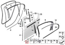 Nouvelle bande inférieure de porte arrière en chrome droite pour BMW Série 7 G11 51357364356