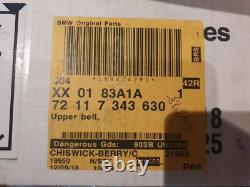 Nouvelle ceinture supérieure avant droite BMW d’origine noire 72117343630