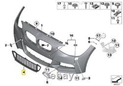 Nouvelle grille de pare-chocs avant centrale authentique BMW 1' F20 F21 LCI M Sport 8061306