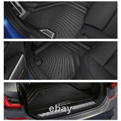 Pack de protection de tapis d’origine BMW, ensemble de tapis de sol avant et arrière, tapis de coffre G81 G81MAT