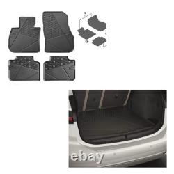 Pack de protection de tapis de sol avant et arrière BMW authentique, ensemble de tapis de coffre U10 U10EMAT