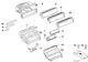Panneau Central De Commutation De Stockage D'instrument D'origine Bmw Pour Série 3 E46 51167001411
