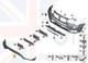 Panneau De Pare-chocs Avant Neuf D'origine Bmw X4 F26 Avec Trous Pour Pdc Noir 51117389904