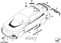 Pièce de rechange en carbone d'attache avant d'origine BMW, s'adapte au G87 51115A5F445