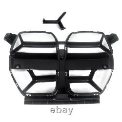 Pour BMW G80 M3 G82 G83 M4 2021+ Grille de calandre avant en noir brillant style CSL