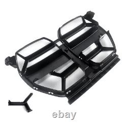 Pour BMW G80 M3 G82 G83 M4 2021+ Grille de calandre avant en noir brillant style CSL