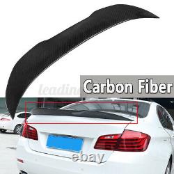 Pour Bmw Série 5 F10 M5 Psm Style Real Carbon Fiber Boot Trunk Lip Spoiler 11-17