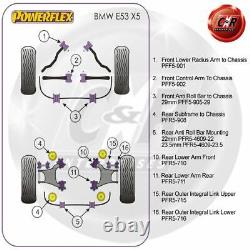 Powerflex Frradius & Bras De Contrôle Bushes Pour Bmw E53 X5 99-06 Pff5-901 / Pff5-902
