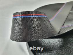 Sangle de ceinture de sécurité BMW authentique en tissu, couleurs M Sport, largeur 47 mm, livraison gratuite