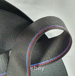 Sangle de ceinture de sécurité BMW authentique en tissu, couleurs M Sport, largeur 47 mm, livraison gratuite