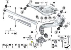 Support de bras de traction arrière gauche BMW E36 E46 E83 E85 E86 E89 33303411877 Nouveau Authentique
