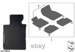 Tapis de sol M Performance BMW d'origine pour intérieur, compatible avec G42 G87 51475A35AF0 Série 2