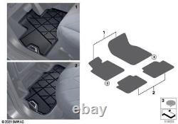Tapis de sol arrière d'origine BMW Tout temps Intérieur noir Adapté à l'I20 51475A20D39