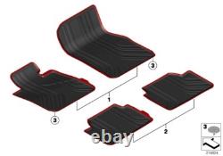 Tapis de sol avant BMW d'origine toutes saisons RHD anthracite s'adapte au F20 51472339848