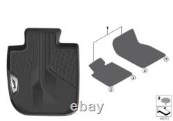 Tapis de sol avant en caoutchouc BMW d'origine pour conditions climatiques toutes saisons, intérieur RHD, compatible avec G29 51472461172