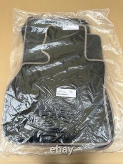 Tapis de sol d'origine BMW adaptés pour X1 F48 et X2 F39 Noir avec passepoil en noyer
