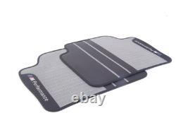 Tapis de sol en caoutchouc BMW M Performance arrière ensemble F30 F31 F80 F36 d'origine 2409932