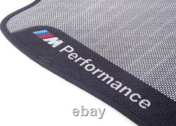 Tapis de sol en caoutchouc BMW M Performance arrière ensemble F30 F31 F80 F36 d'origine 2409932